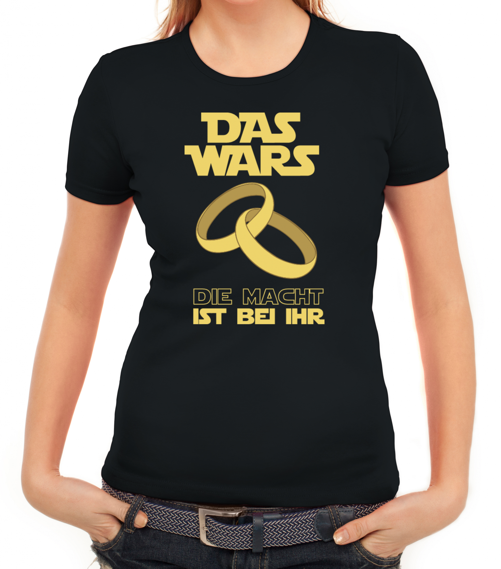 &quot;Das Wars Die Macht ist bei ihr&quot; Lady Shirt von ShirtStreet ShirtStreet