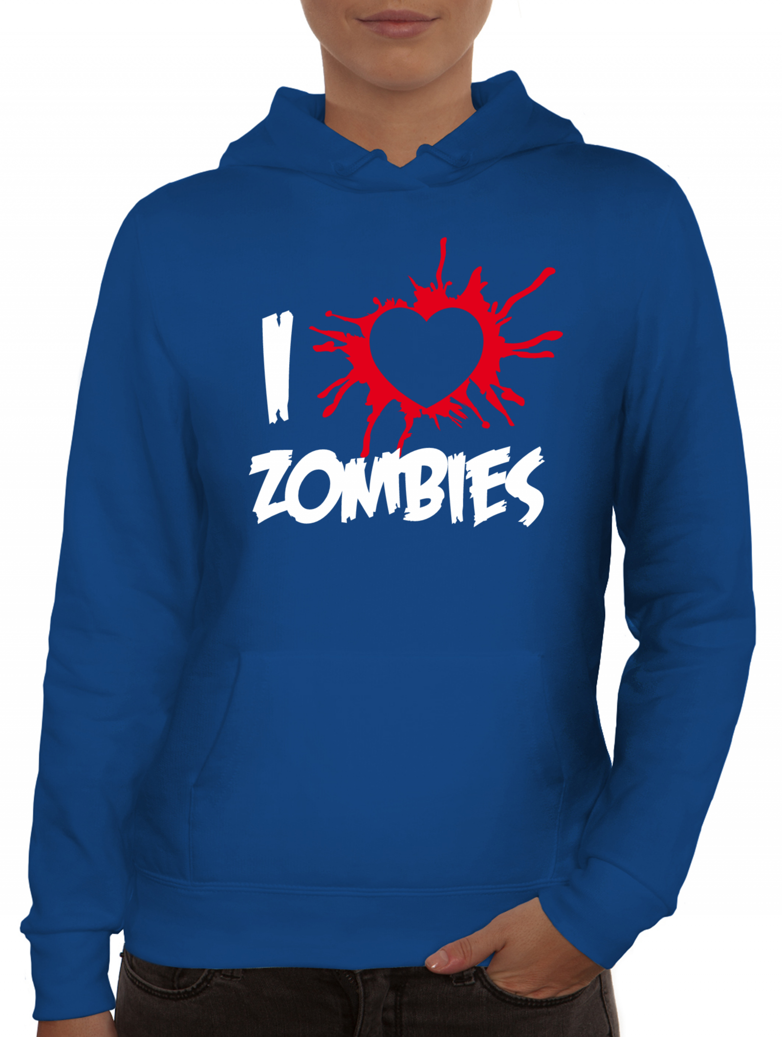 Lady Kapuzenpullover I LOVE ZOMBIES Pullover &amp; Hoodies Frauen ShirtStreet