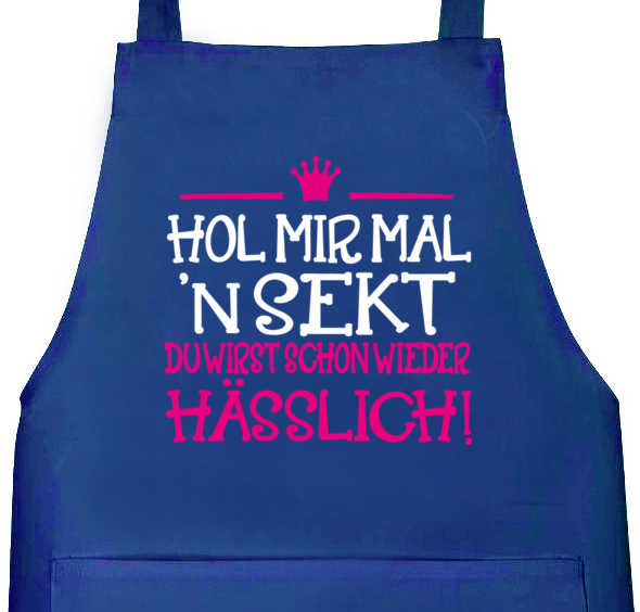Schürzen PW154 Hol mir mal 'n Sekt Schürzen Accessoires ShirtStreet